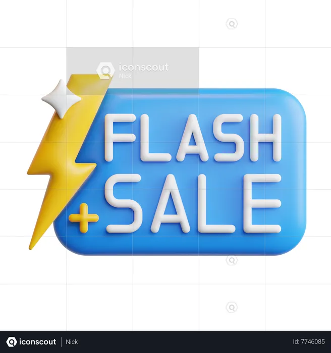 Flash Sale  3D Icon