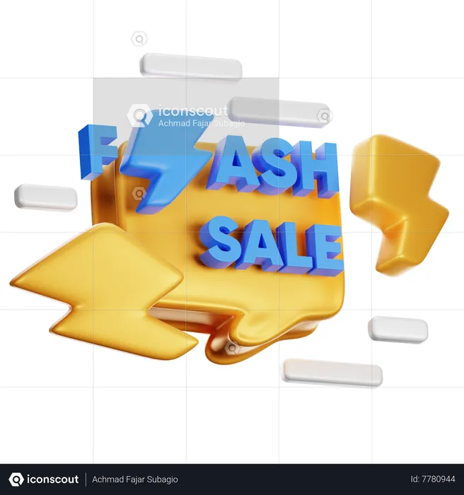 Flash Sale  3D Icon