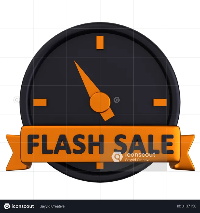 Flash Sale  3D Icon