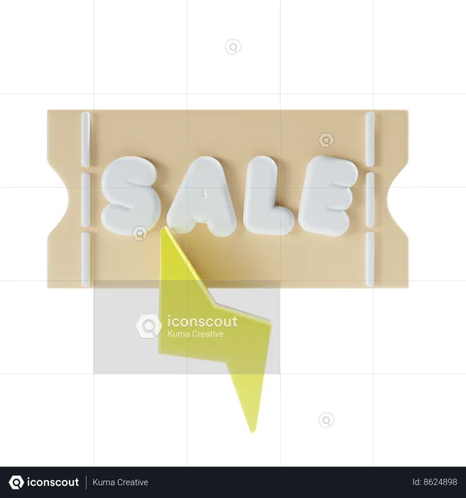 Flash Sale  3D Icon