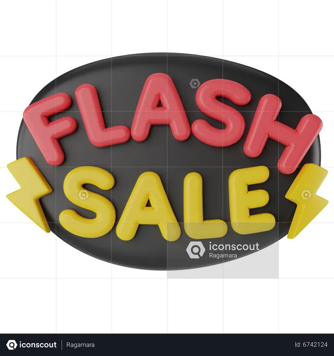 Flash Sale  3D Icon