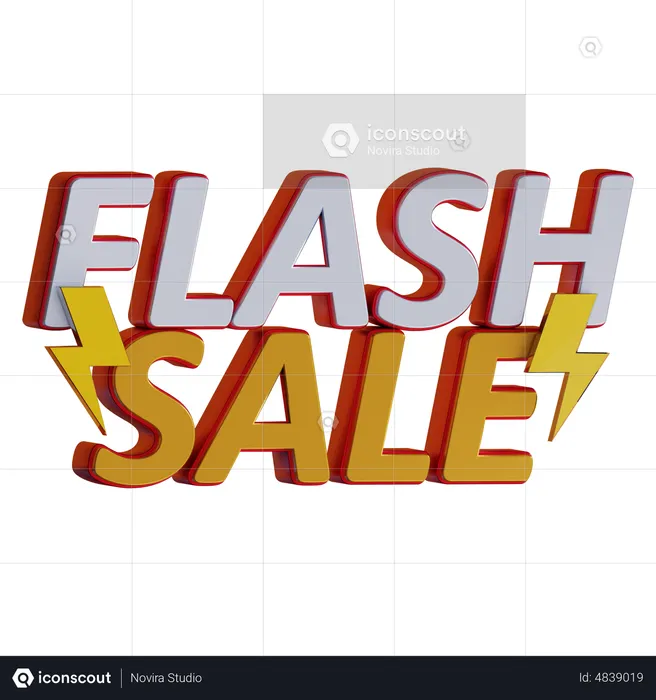 Flash Sale  3D Illustration