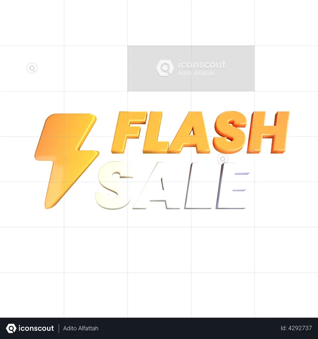 Flash Sale  3D Illustration