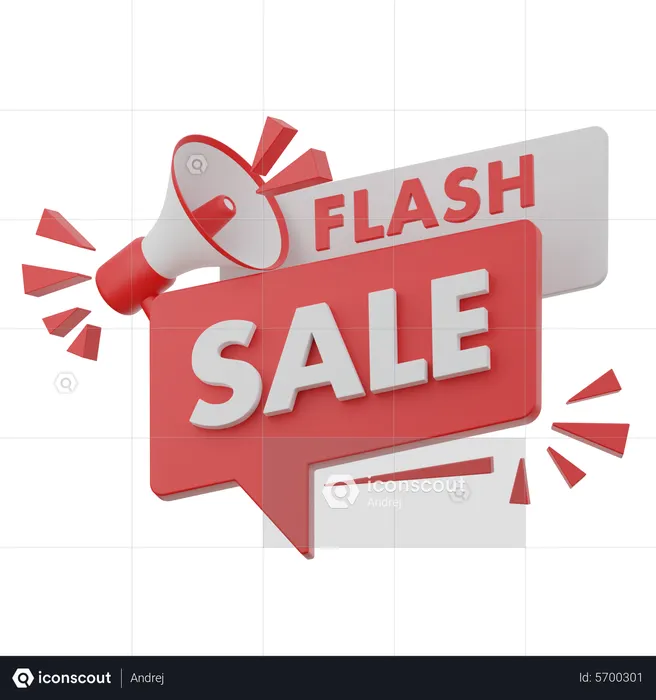 Flash sale  3D Icon