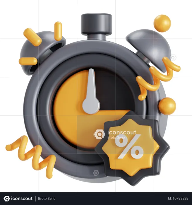Flash Sale Black Friday  3D Icon