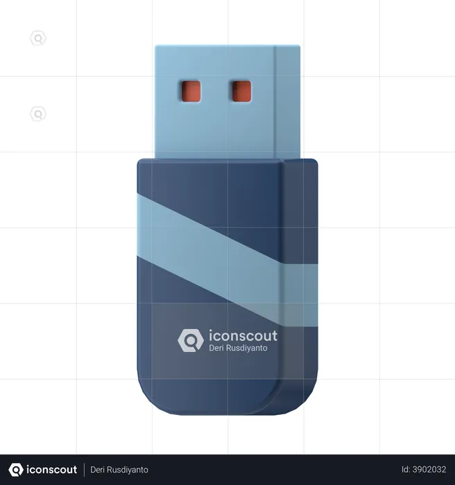 Flashdrive  3D Illustration