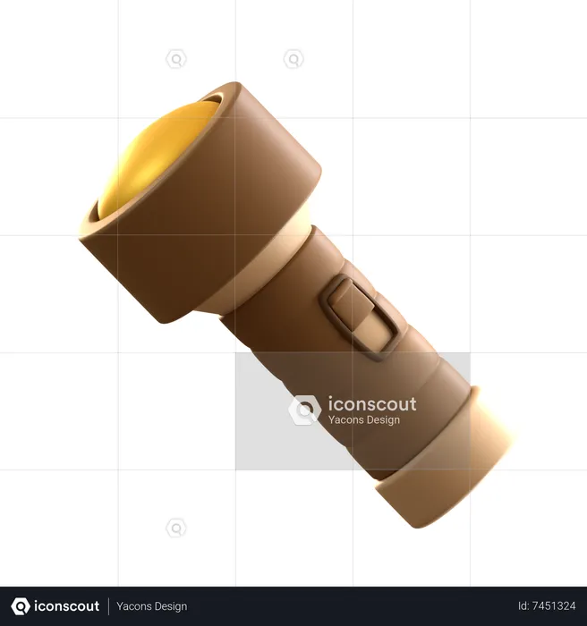 Flashlight  3D Icon