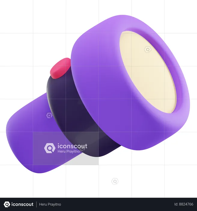 Flashlight  3D Icon