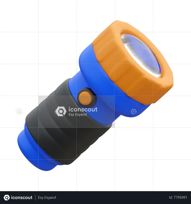 Flashlight  3D Icon