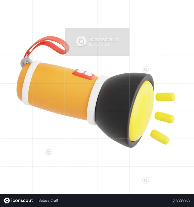 Flashlight  3D Icon