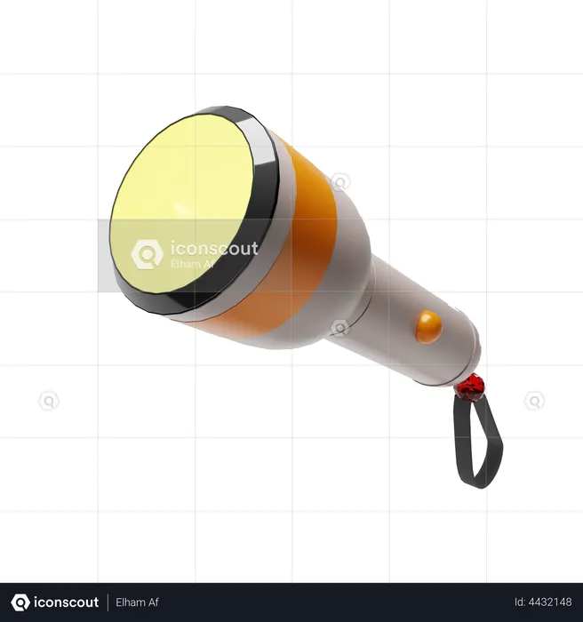 Flashlight  3D Illustration
