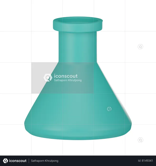 Flask Laboratory  3D Icon