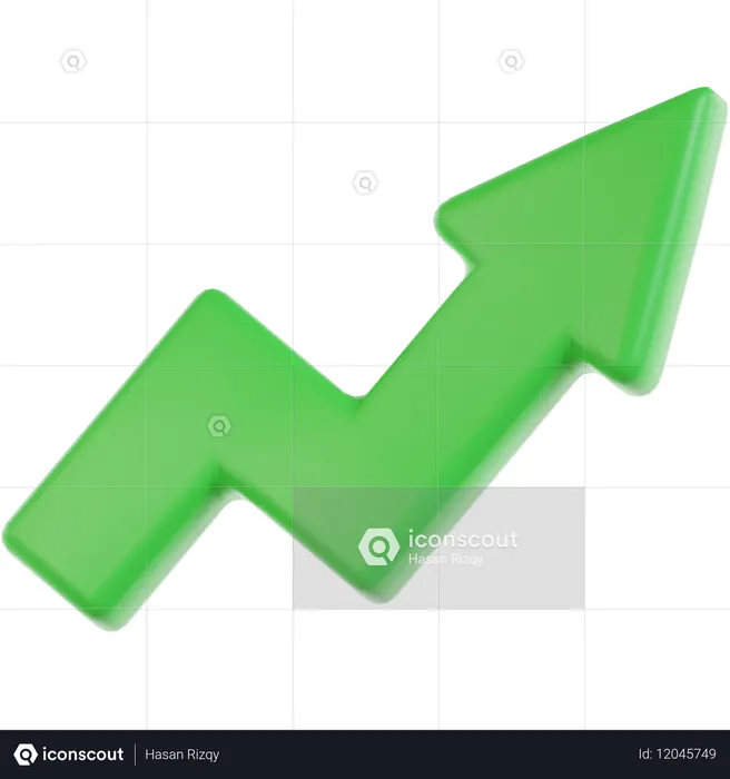 Flecha arriba  3D Icon