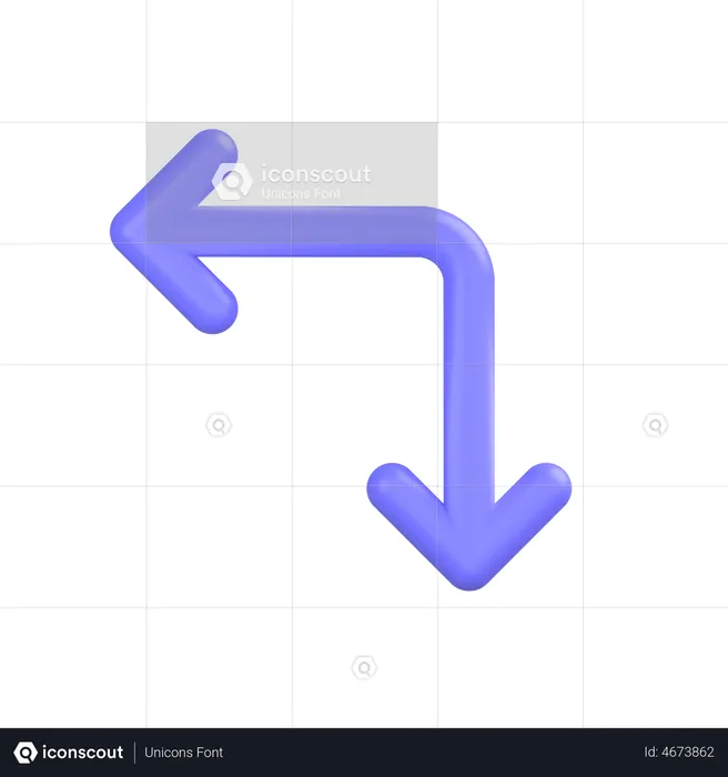 Flecha bidireccional  3D Icon