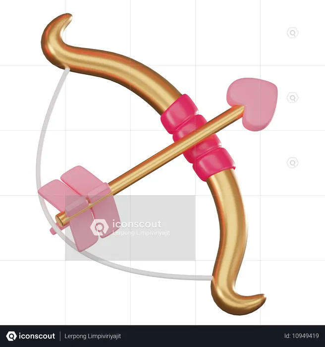 Flecha de cupido  3D Icon