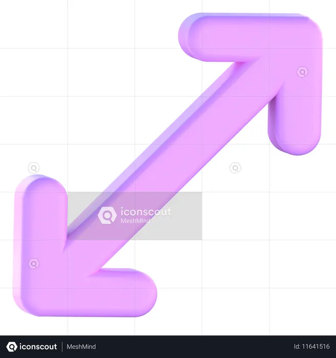 Ampliar flecha  3D Icon