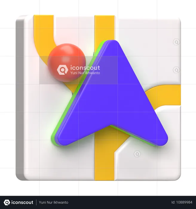 Flecha de navegación  3D Icon