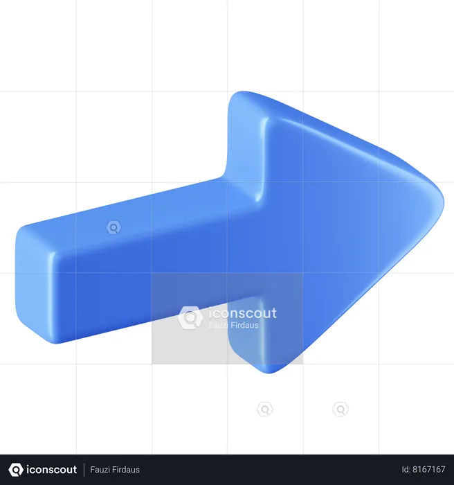 Flecha derecha  3D Icon