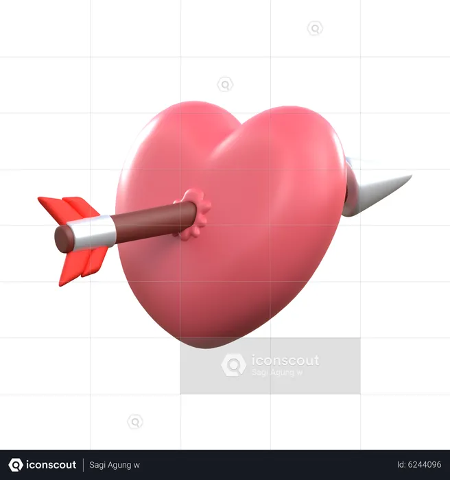 Flecha do amor  3D Icon