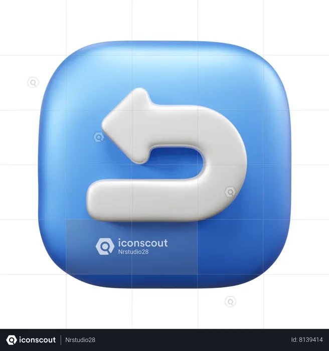 Flecha izquierda  3D Icon