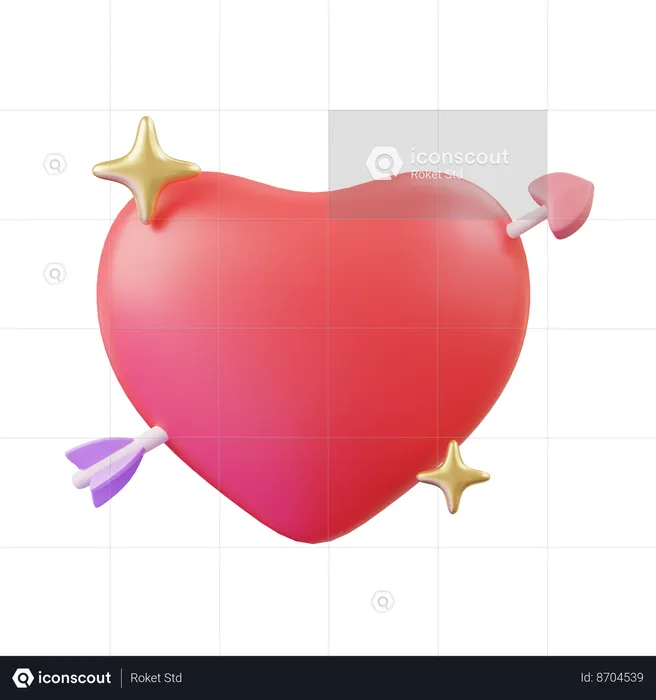 Flèche d'amour  3D Icon