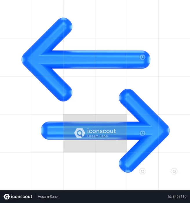 Flèche d'échange  3D Icon