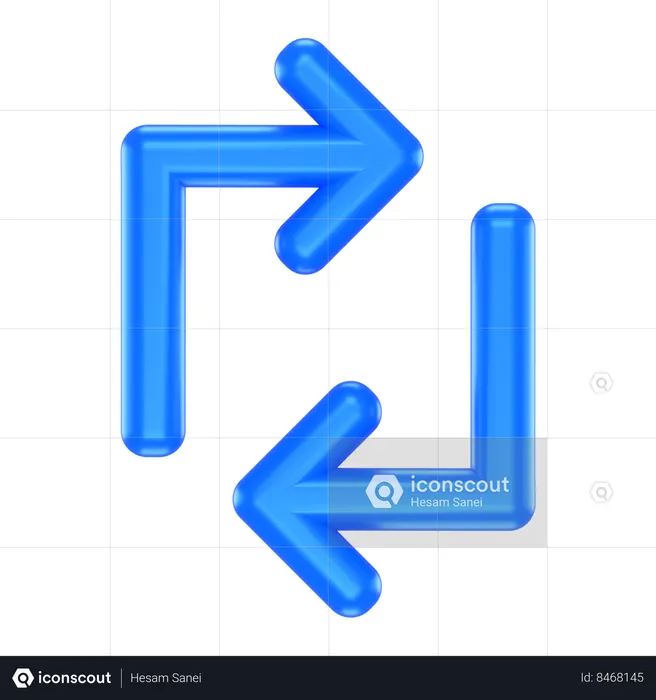 Flèche d'échange  3D Icon