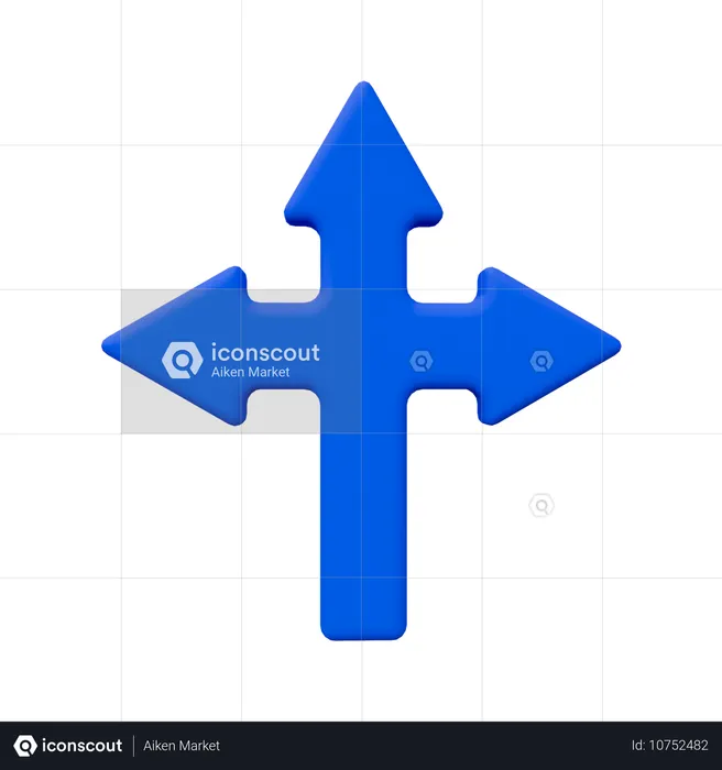 Flèches de direction  3D Icon