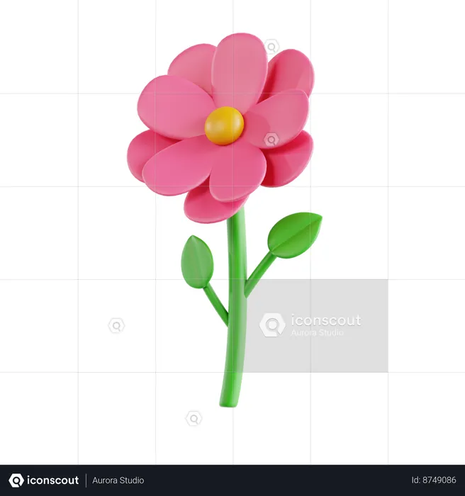 Fleur  3D Icon