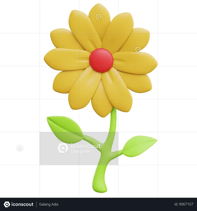 Fleur  3D Icon