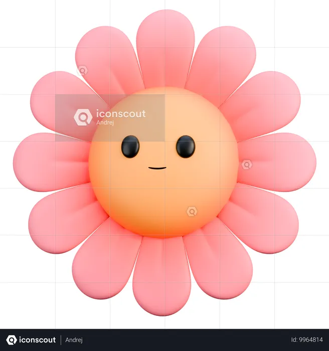 Fleur Emoji 3D Icon