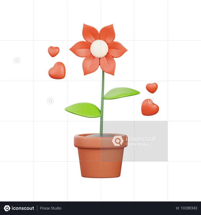 Fleur  3D Icon