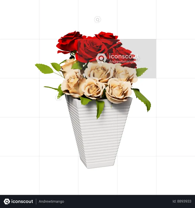 Plante à fleurs  3D Icon