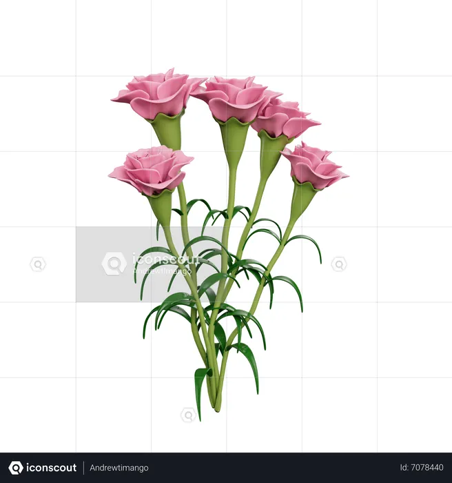 Fleurs  3D Icon