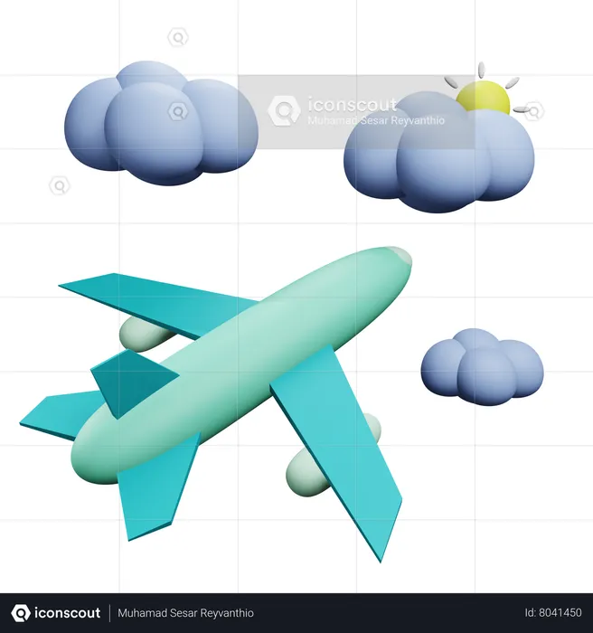Flight  3D Icon