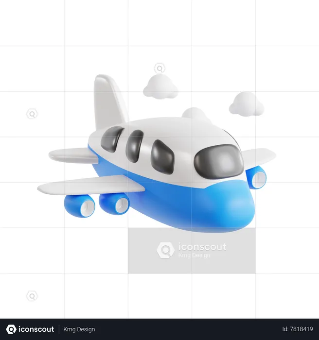 Flight Airplane  3D Icon