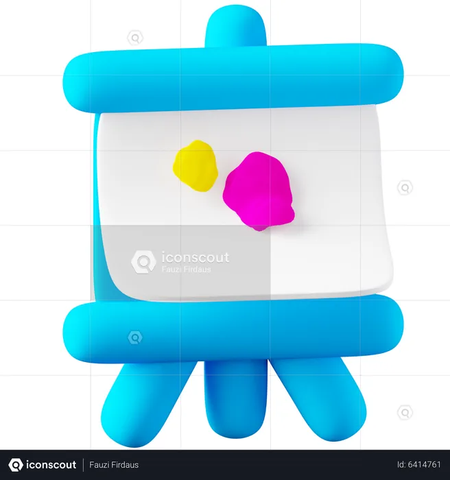 Flip Chart  3D Icon