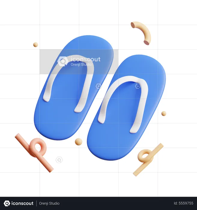 Flip Flop  3D Icon