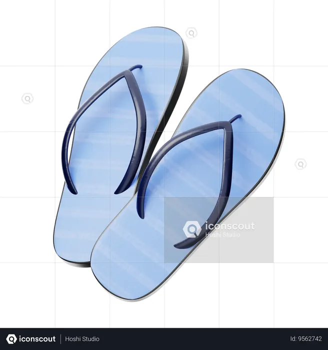 Flip flops  3D Icon