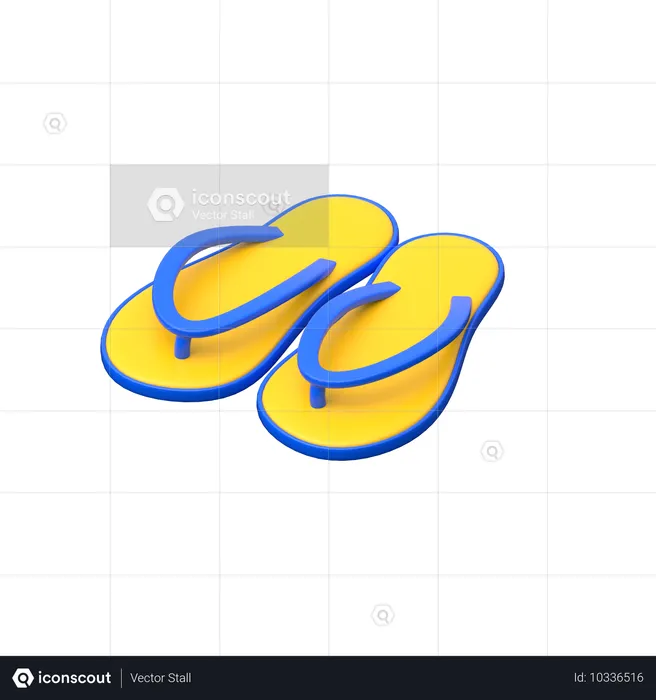 Flip-Flops  3D Icon