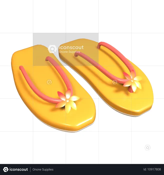 Flip-Flops  3D Icon