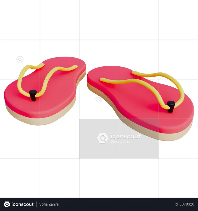 Flip flops  3D Icon