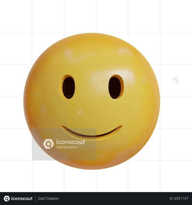 Flip Smile Emoji 3D Icon