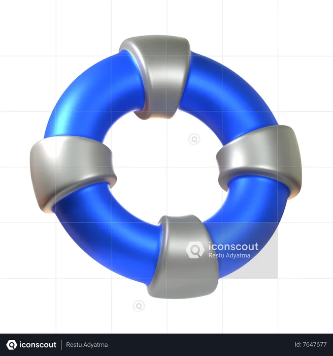 Float Ring Abstract Shape  3D Icon