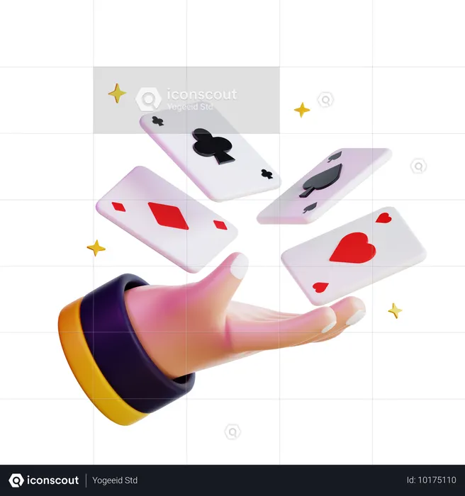 플로팅 카드  3D Icon