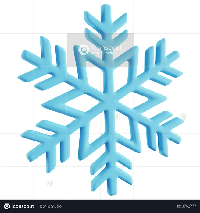 Floco de neve  3D Icon