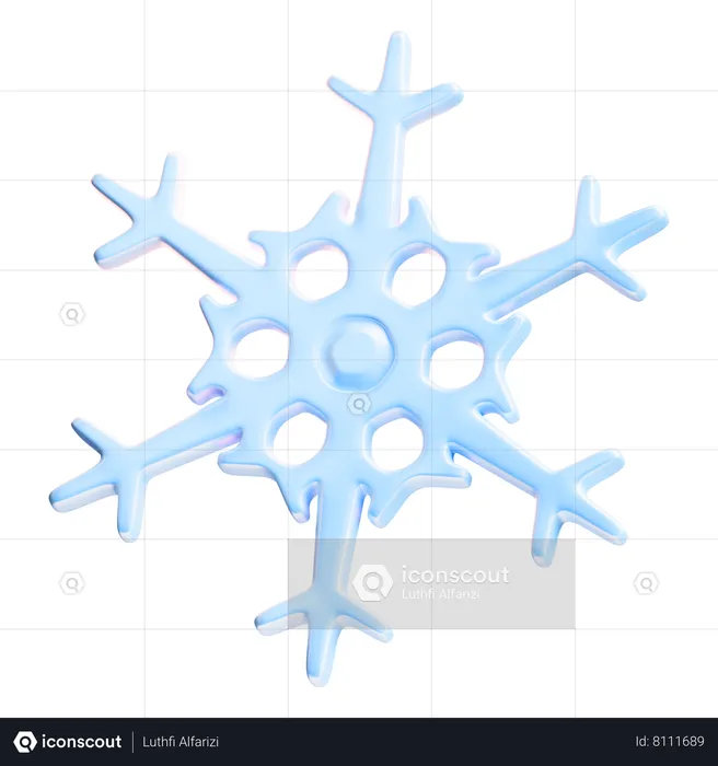 Flocon de neige  3D Icon