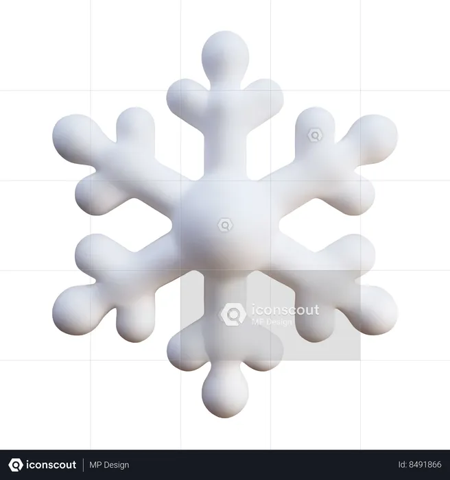 Flocon de neige  3D Icon