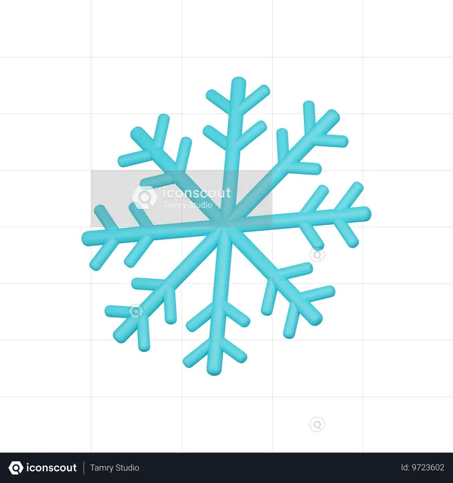 Flocon de neige  3D Icon