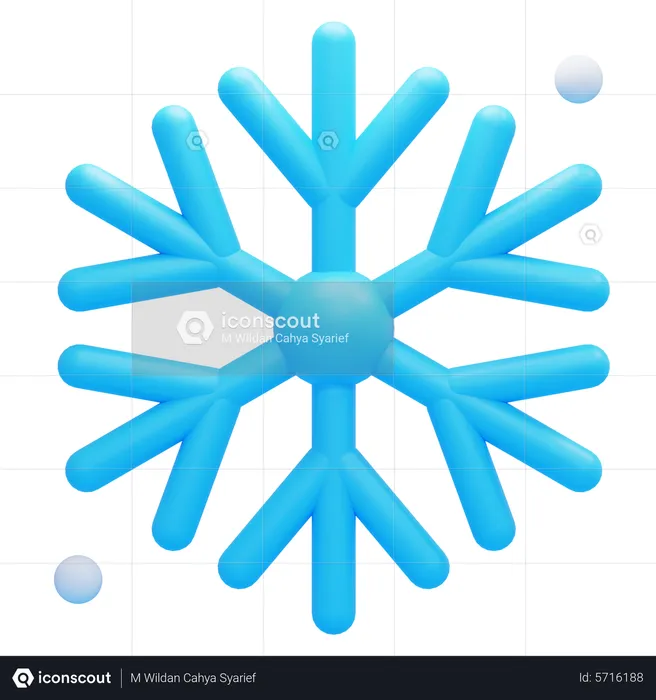 Flocon de neige  3D Icon